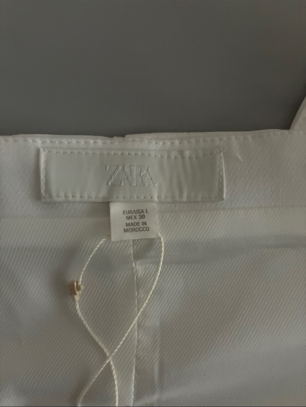 Zara White Structured Corset Top size Large - Picture 4 of 5